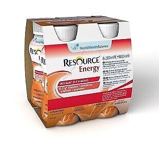 Nestlé Resource Energy Albicocca 4 Bottiglie 200 Ml