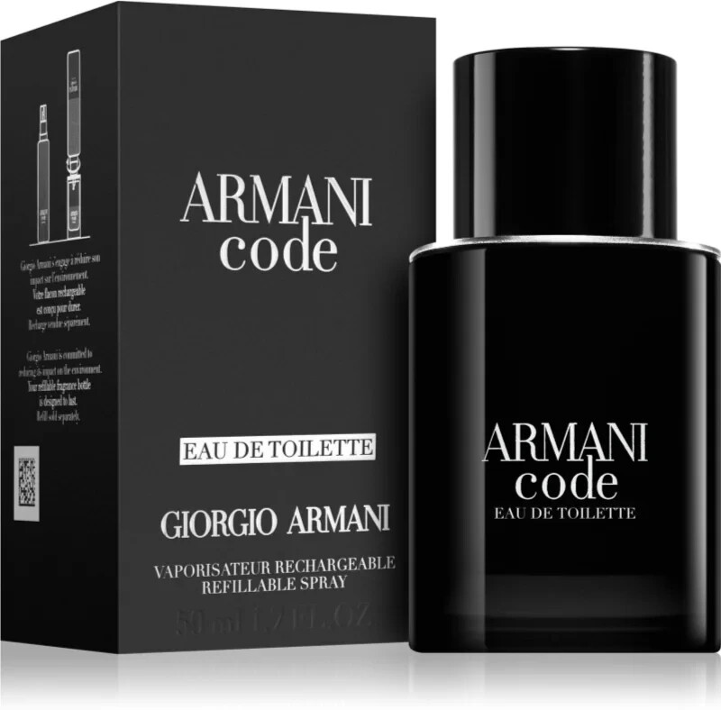 Giorgio Armani Armani Code Eau De Toilette 50 Ml Ricaricabile Profumo Uomo