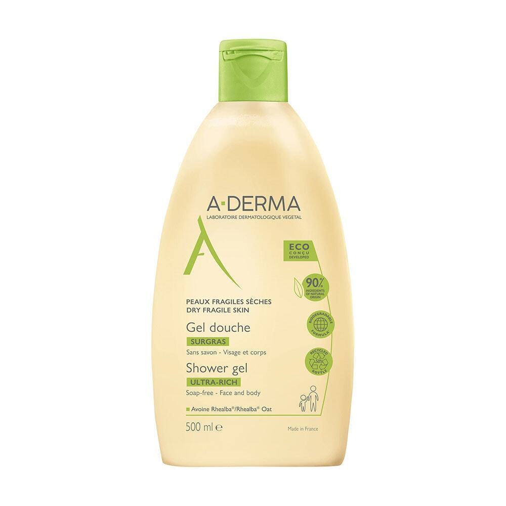 A-Derma Les Indispensables - Gel Doccia Surgras, 500ml