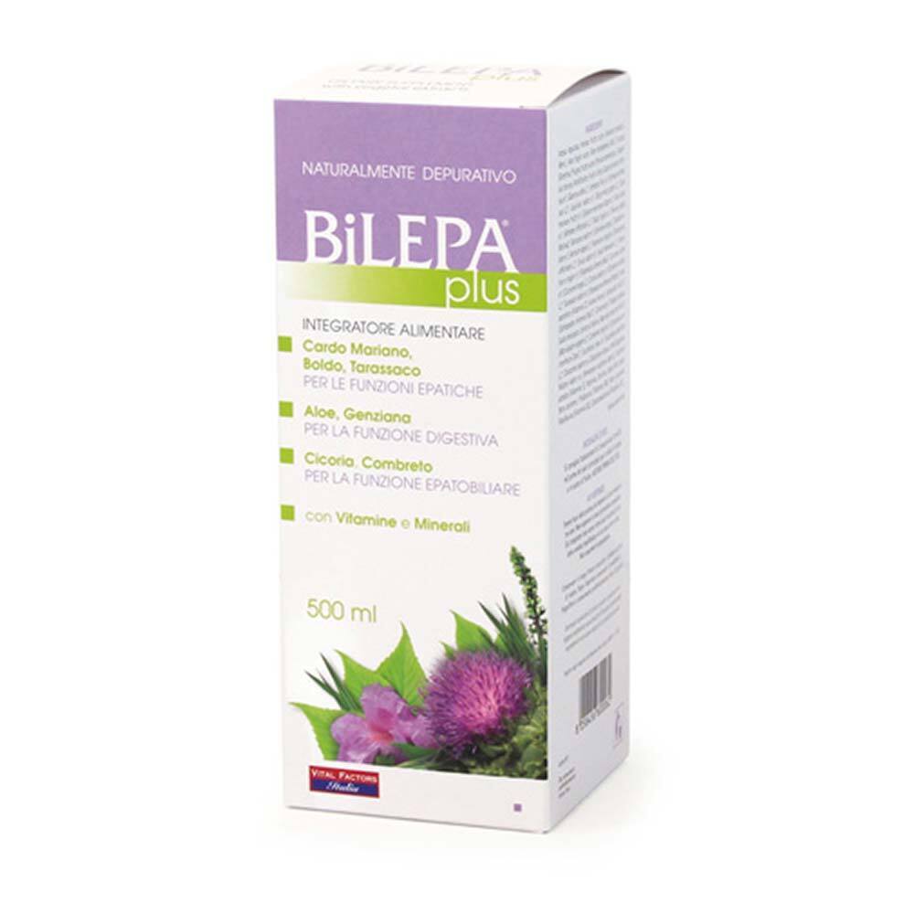 Vital Factors Bilepa Plus Integratore Funzione Epatica e Digestiva, 500ml