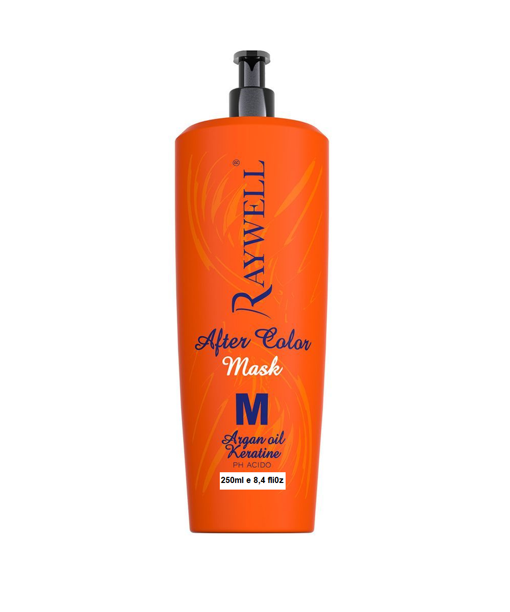 RAYWELL AFTER COLOR MASK M MASCHERA 250ML CON OLIO DI ARGAN CHERATINA PH ACIDO