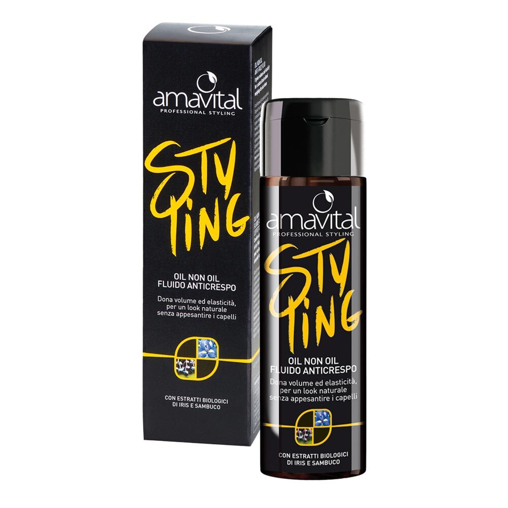 Oficine Cleman Amavital - Styling Oil Non Oil Fluido Anti Crespo, 200ml
