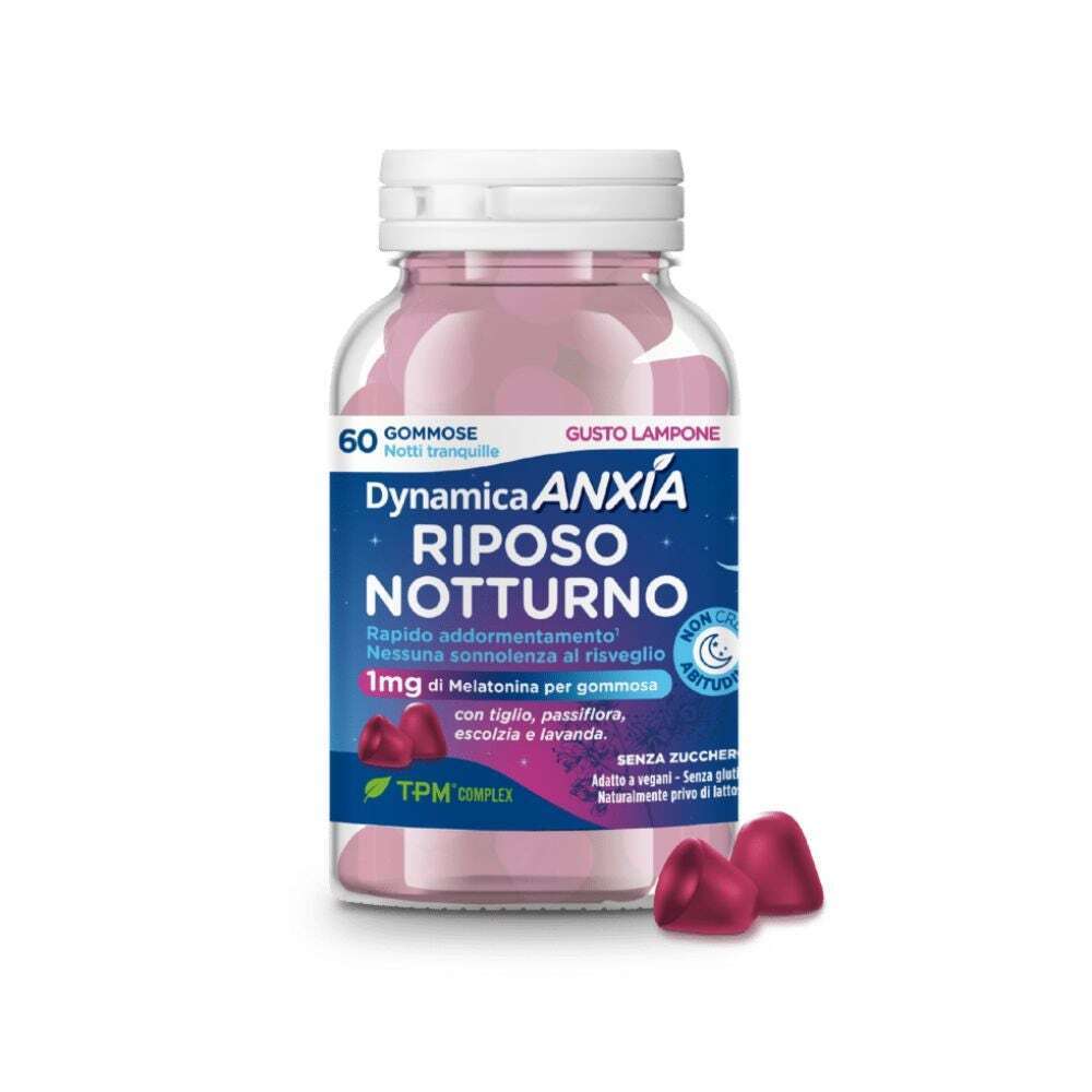 Dynamica Anxia - Riposo Notturno Integratore Alimentare, 60 gommose