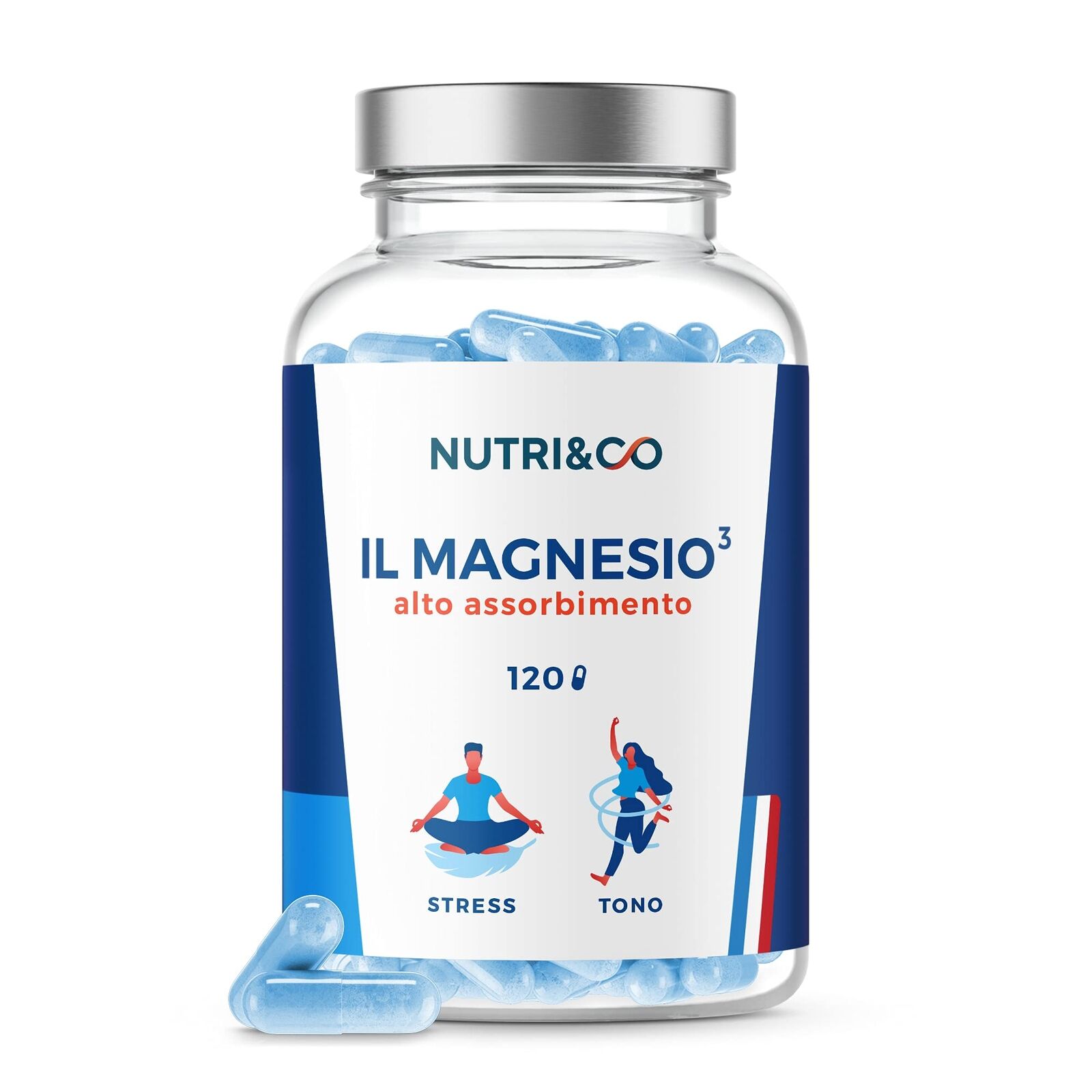 Magnesio Vegetale + Vitamina B6 Bio-attiva | Uguale Contenuto di Magnesio Mar...