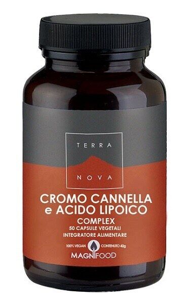 Terranova Supporti Specifici -  Cromo Cannella e Acido Lipoico, 50 Capsule