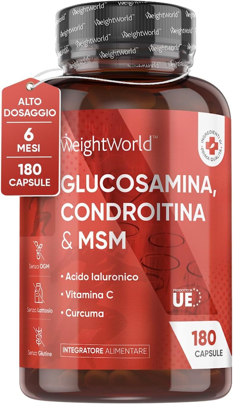 Glucosamina Condroitina con Vitamin C per Normale Formazione di Collagene...