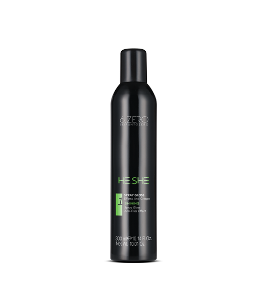 6.ZERO He.She Spray Gloss Lucidante Anti-Crespo 300ml