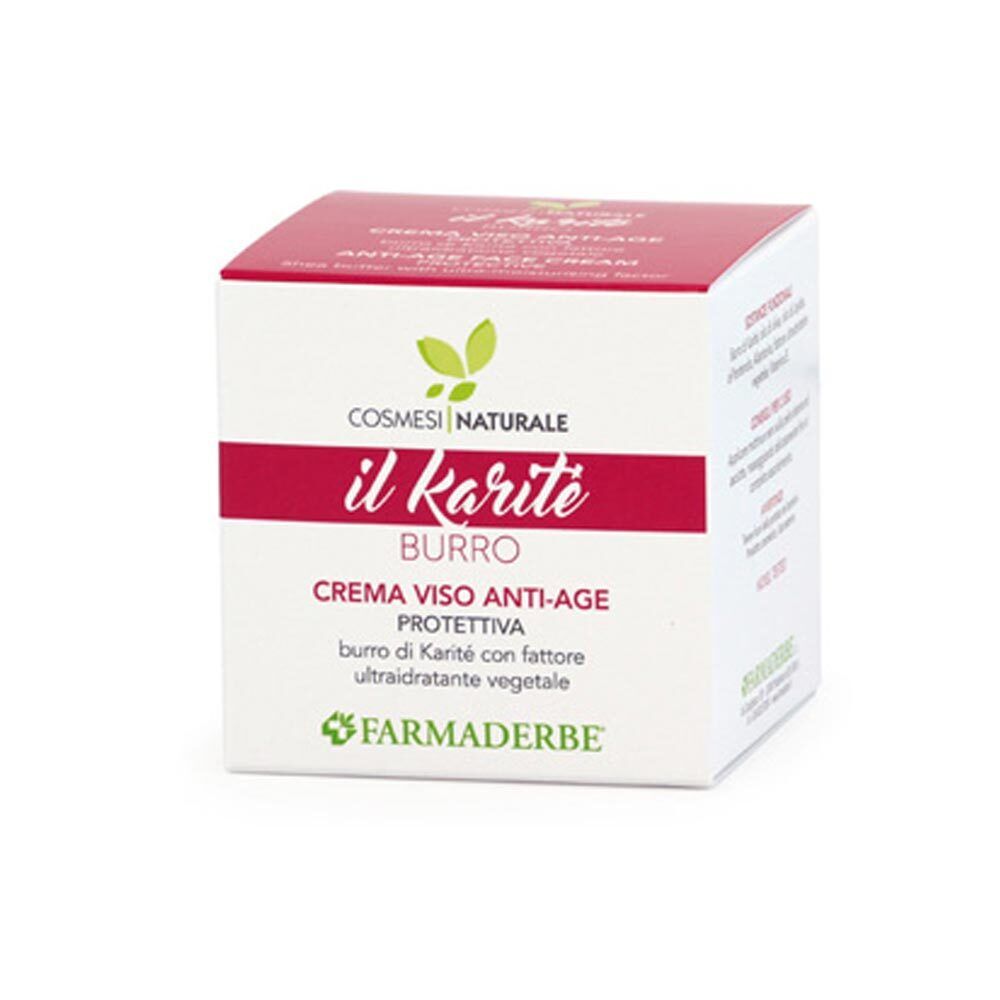 Farmaderbe Il Karitè - Crema viso Anti-Age Protettiva, 50ml