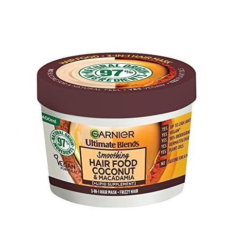 Garnier Ultimate Blends Capelli Cibo Olio di Cocco 3-in-1 Mask Trattamento 390ml