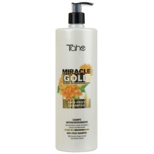 TAHE Shampoo Vegana Antiencrespamiento Miracle Gold 1000 ML