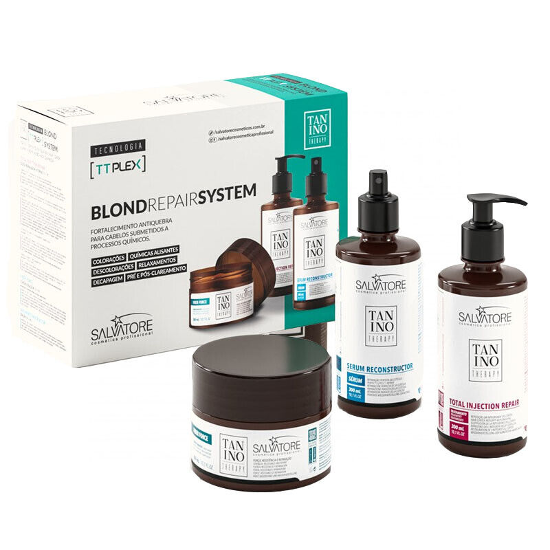 Trattamneto riparatore SALVATORE COSMETICS Set Tanino Therapy Blond
