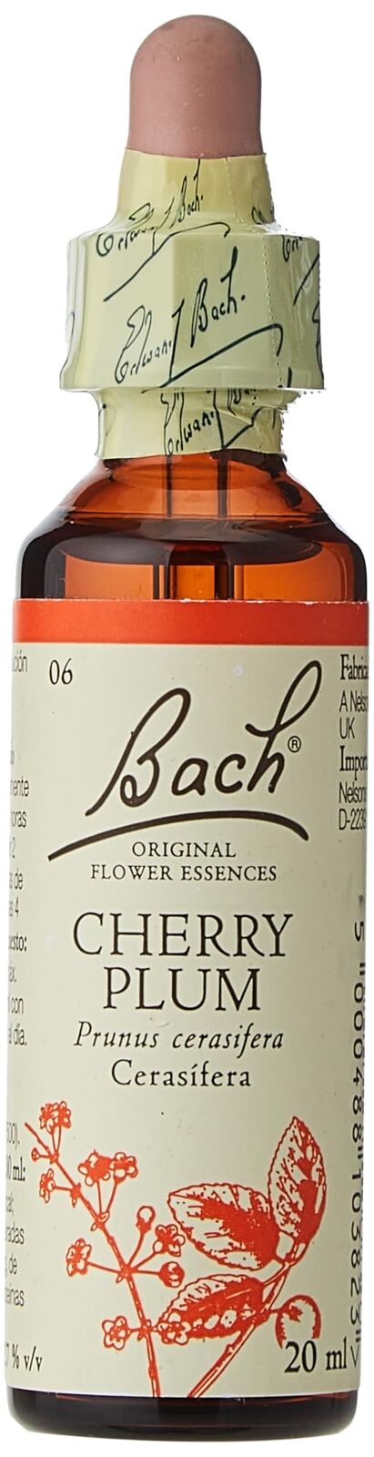 BACH FLORES DI BACH CHERRY PLUM 20 ml - Flacone di vetro da 20 ml con (i3L)