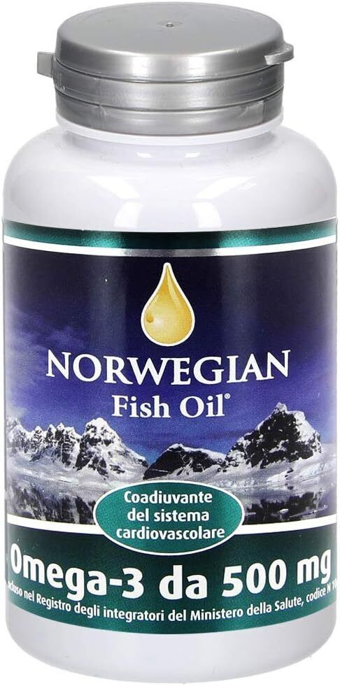 Norwegian Fish oil integratore di olio pesce omega 3 500 mg