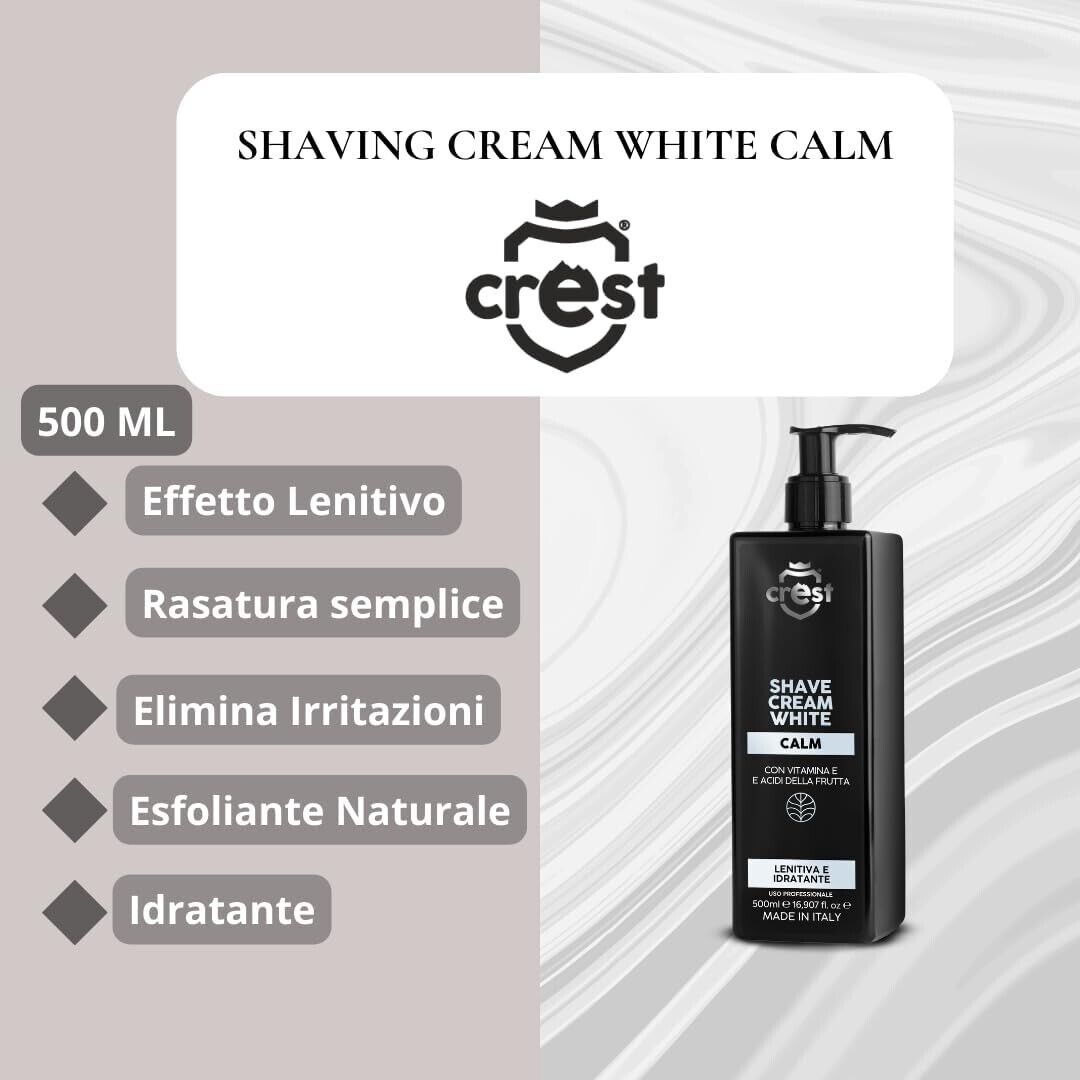 SHAVE CREAM WHITE - CALM CREST ml 500 Crema Rasatura