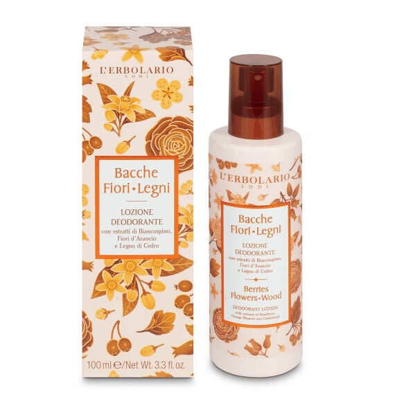 L'Erbolario bacche fiori legni Lozione Deodorante Bacche Fiori Legni 100 ml