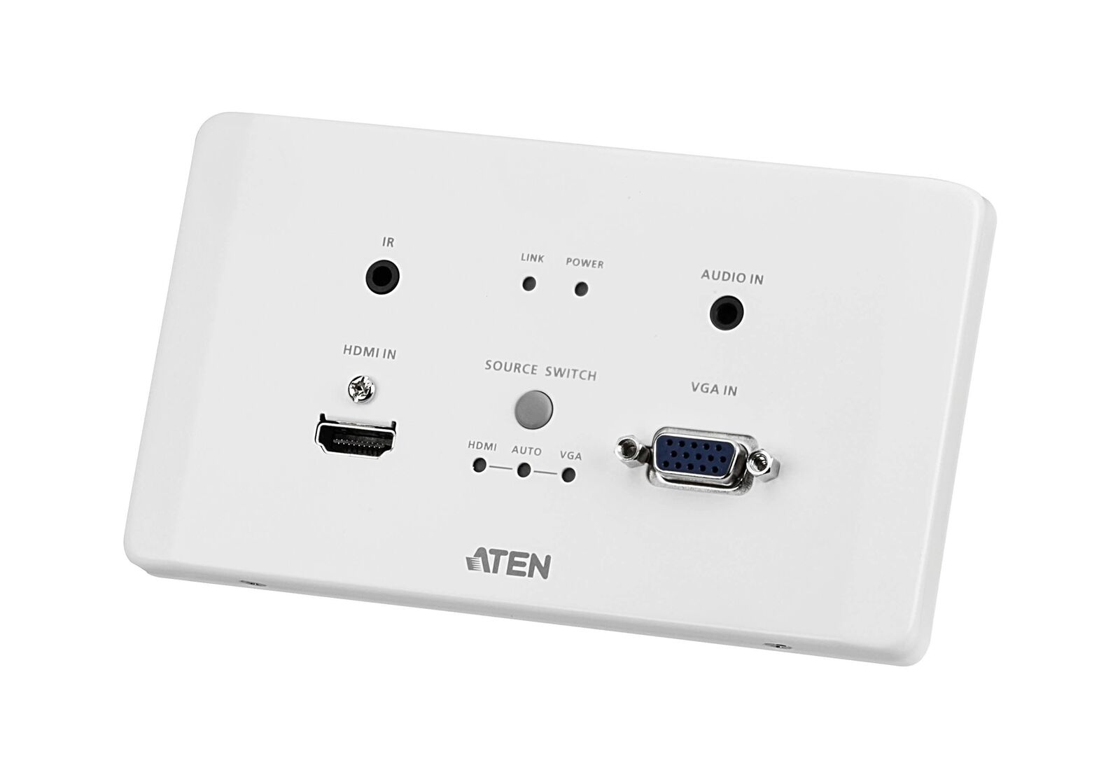 Aten Trasmettitore HDBaseT HDMI e VGA con piastra da parete UE/PoH (4K a 100 m)
