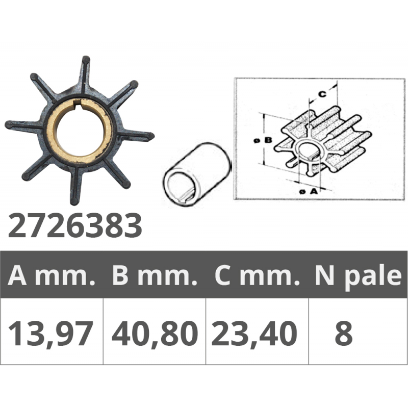 Finnord Girante Tohatsu 2/4T 9, 9-15-18 Hp 500383