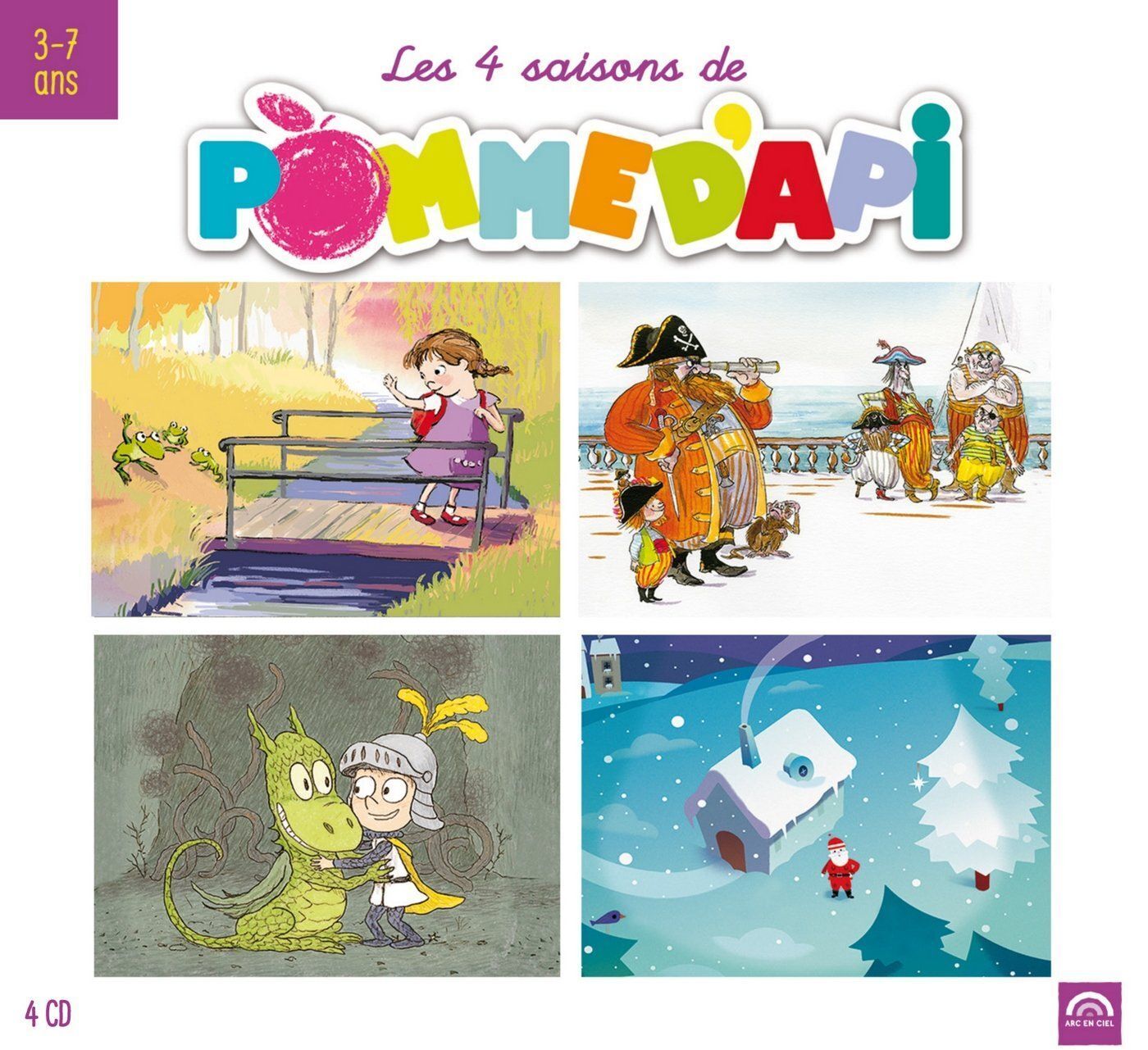Audio Cd Quatre Saisons De Pomme D'Api (Les) / Various (4 Cd)