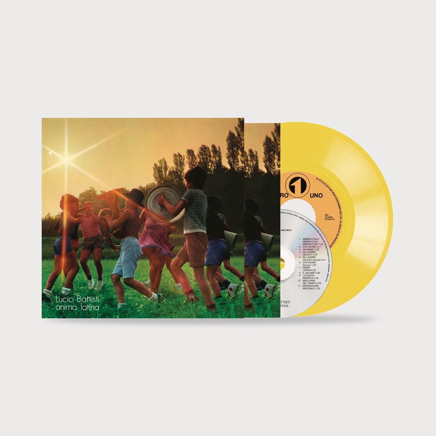 LUCIO BATTISTI ANIMA LATINA - CD+45 giri GIALLO NUOVO SIGILLATO