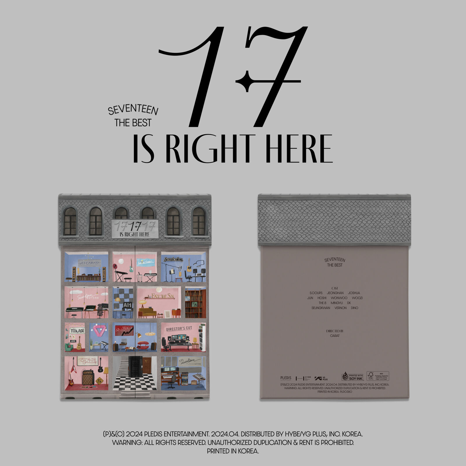 SEVENTEEN SEVENTEEN Best Album '17 IS RIGHT HERE' (HEAR Ver.) (CD) Album