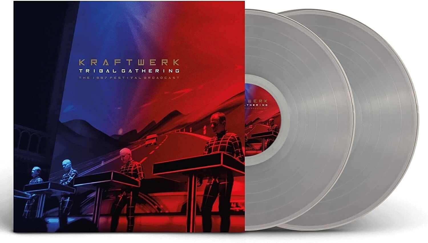 Kraftwerk Tribal Gathering 1997 Festival Broacast 2 LP Vinile Vinyl Clear Edt.