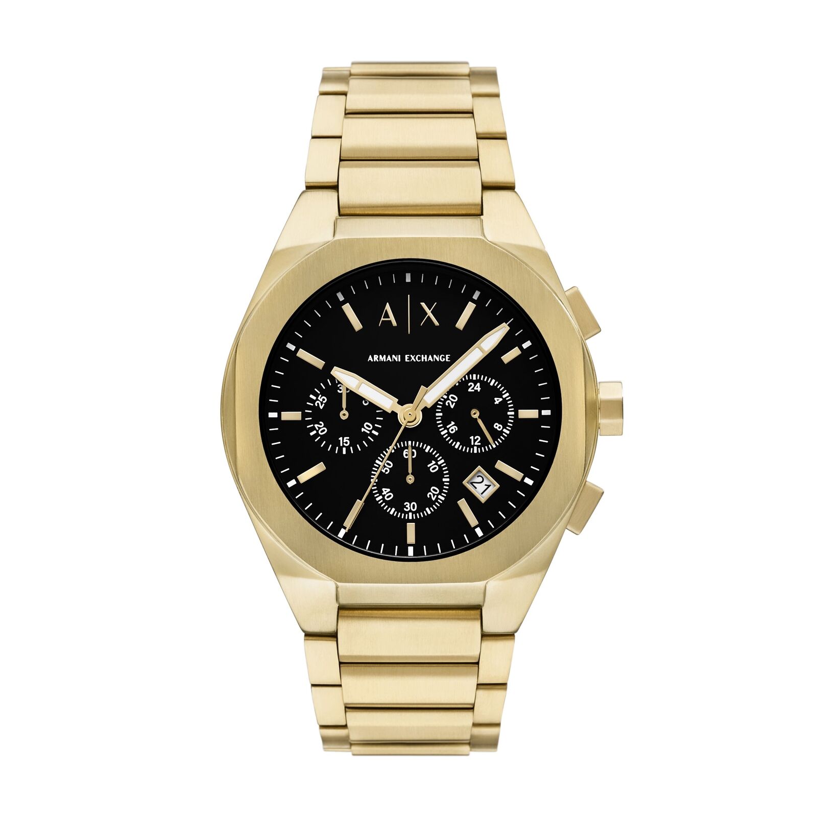 Orologio Uomo ARMANI EXCHANGE RAFAEL AX4180 Chrono Acciaio Gold Dorato Nero