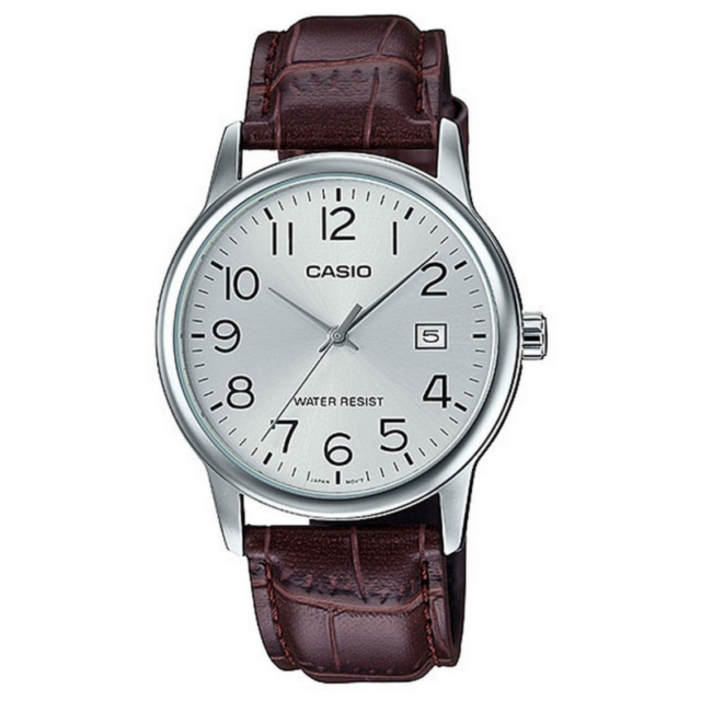 CASIO MTP-V002L-7B2UDF OROLOGIO UOMO PELLE MARRONE DATA  37mm SOTTOCOSTO