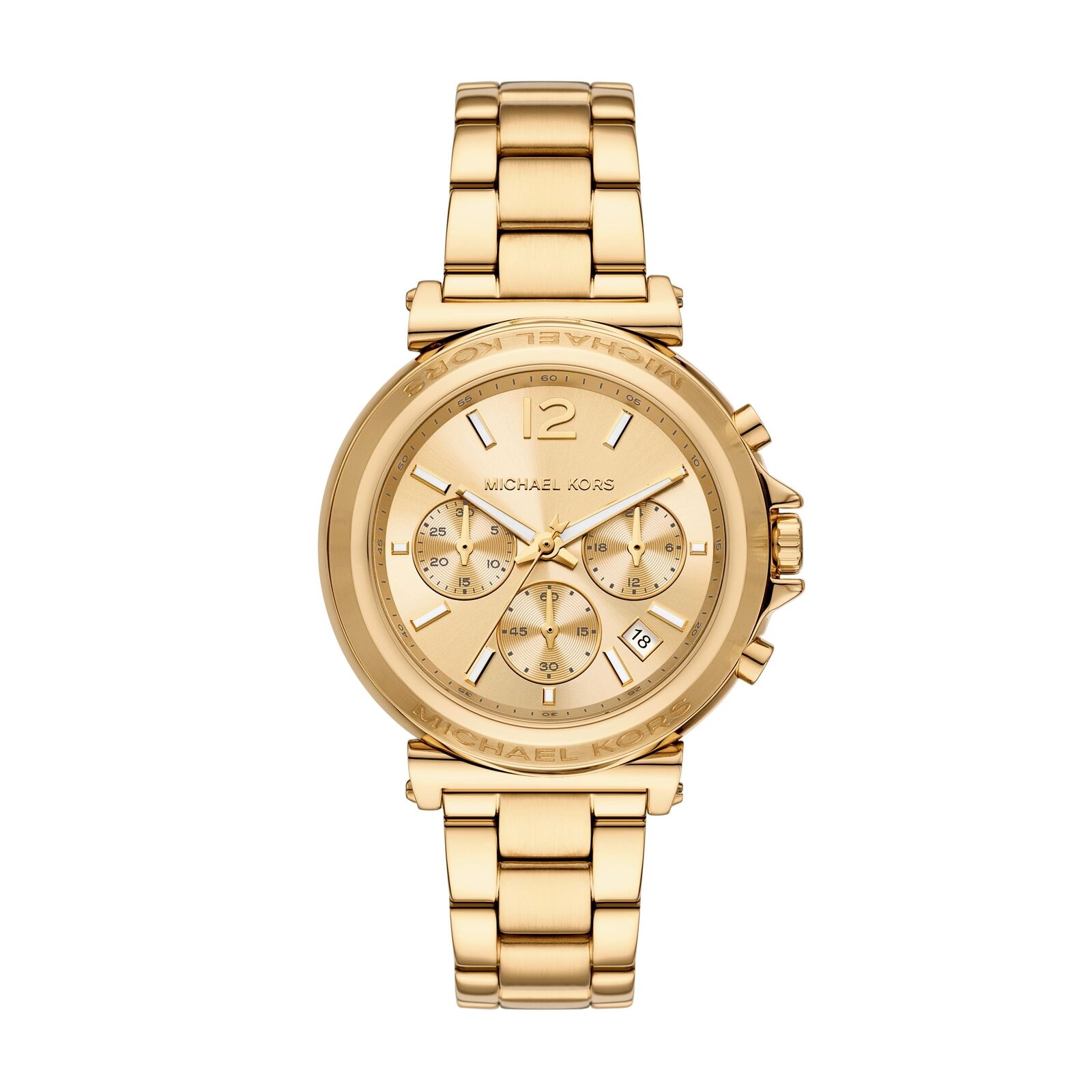 Orologio Donna MICHAEL KORS MAREN MK7493 Chrono Acciaio Inossidabile Gold Dorato