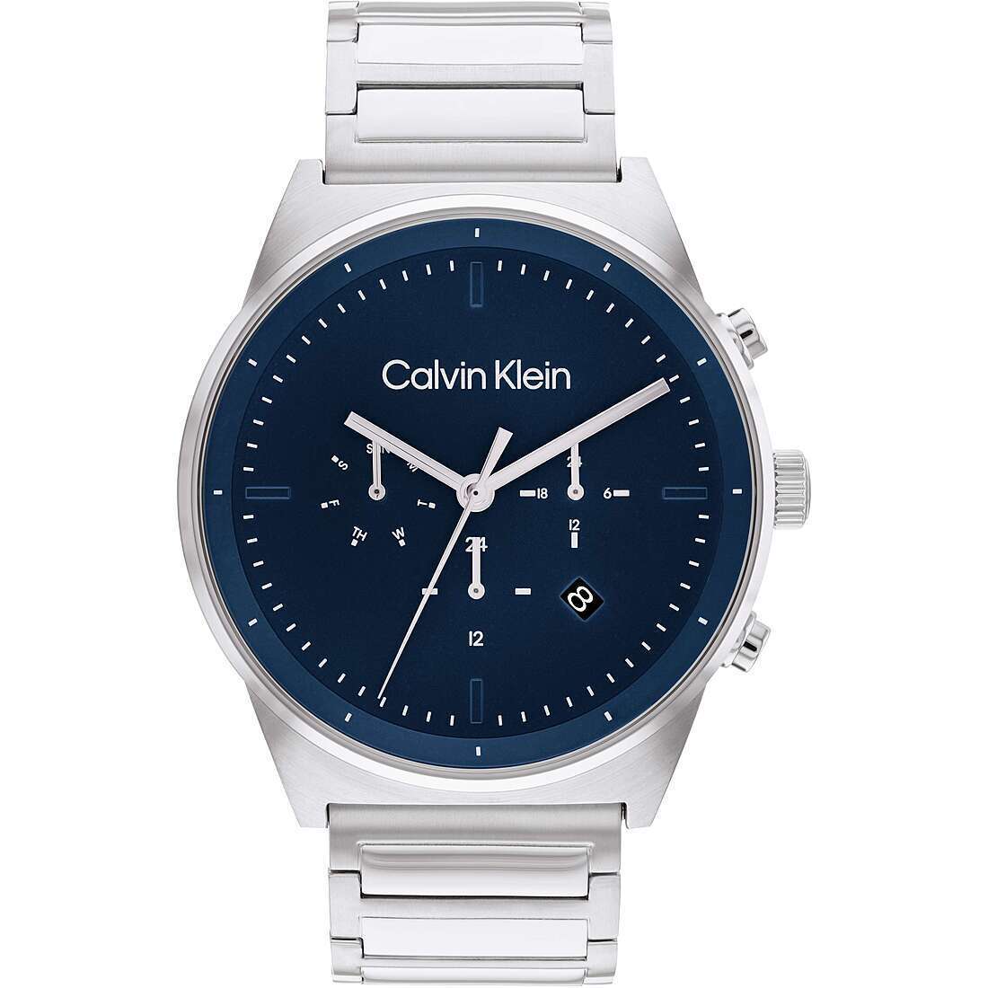 Orologio Uomo CK CALVIN KLEIN TIMELESS 25200293 Multifunzione Acciaio Blu