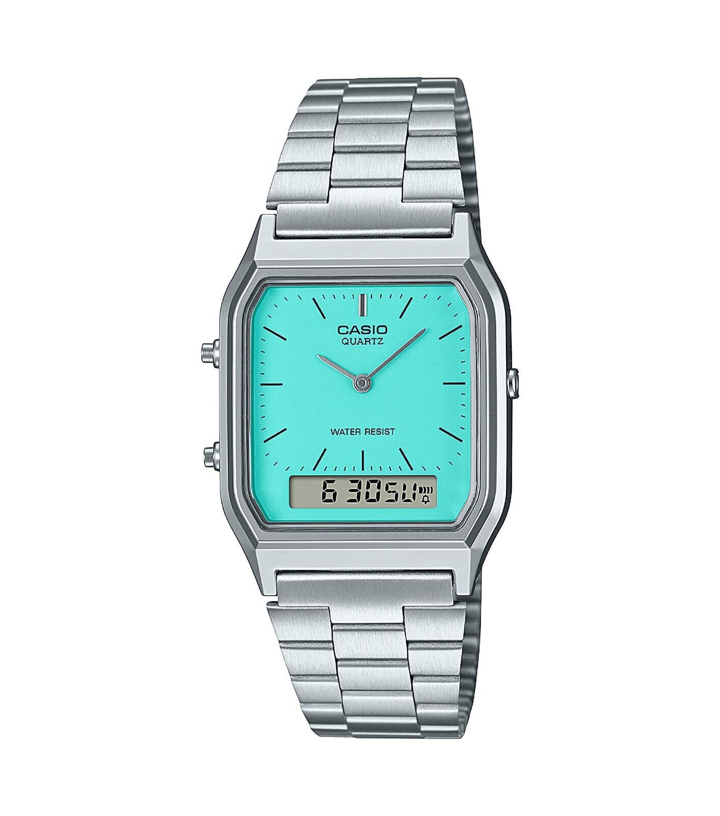 Orologio Uomo Casio Vintage AQ-230A-2A2MQYES Rettangolare Con Quadrante Turchese