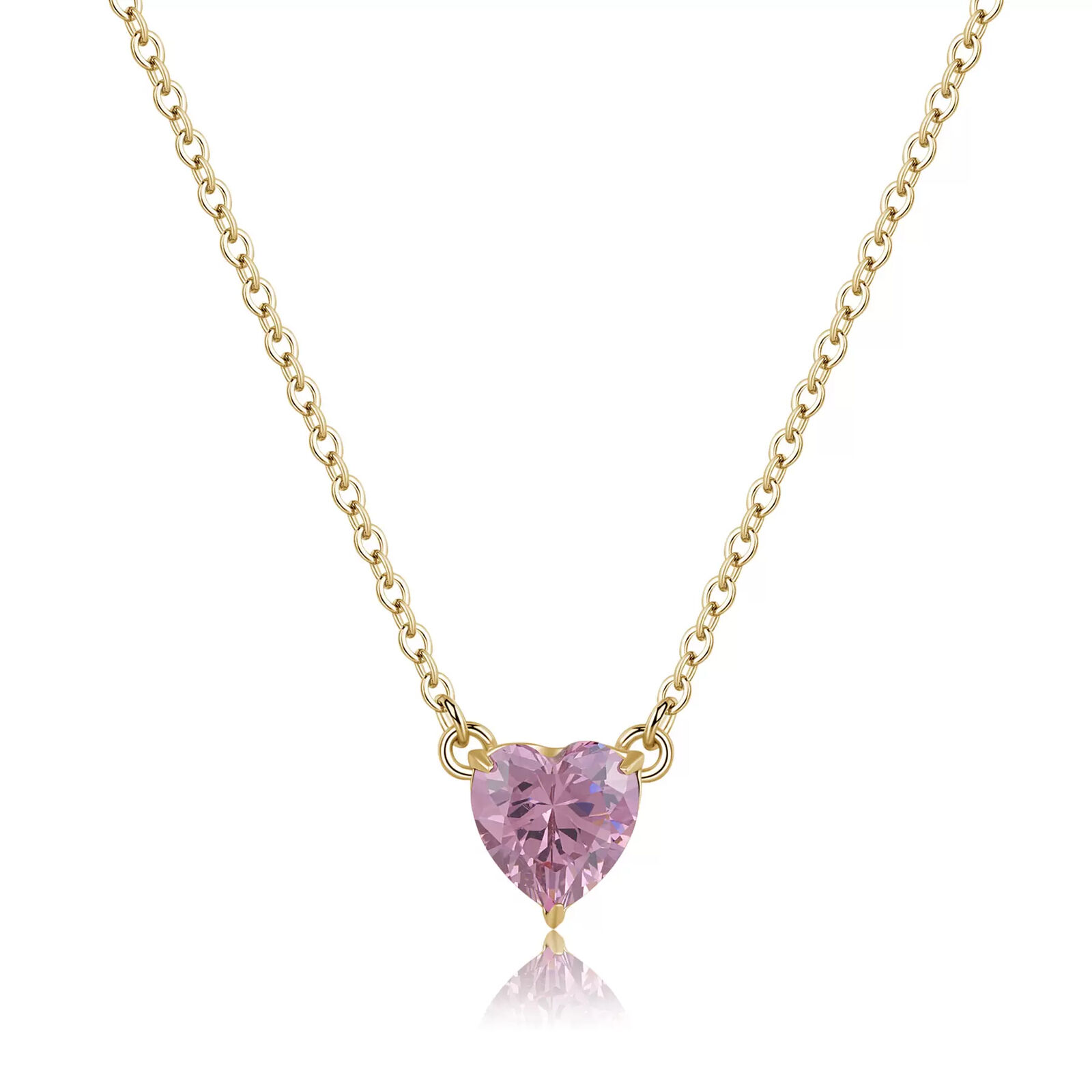 Collana Donna S'Agapõ Acciaio Girocollo Cuore Rosa Oro SDZ61