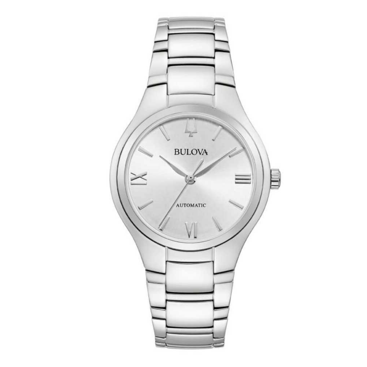 Orologio Bulova Donna Sutton Lady Automatico Quadrante Silver 34mm 96L318