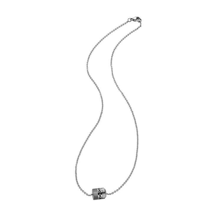 COLLANA UOMO BREIL BREILOGY TJ1751 CIONDOLO CON CRISTALLI SWAROVSKI NERI