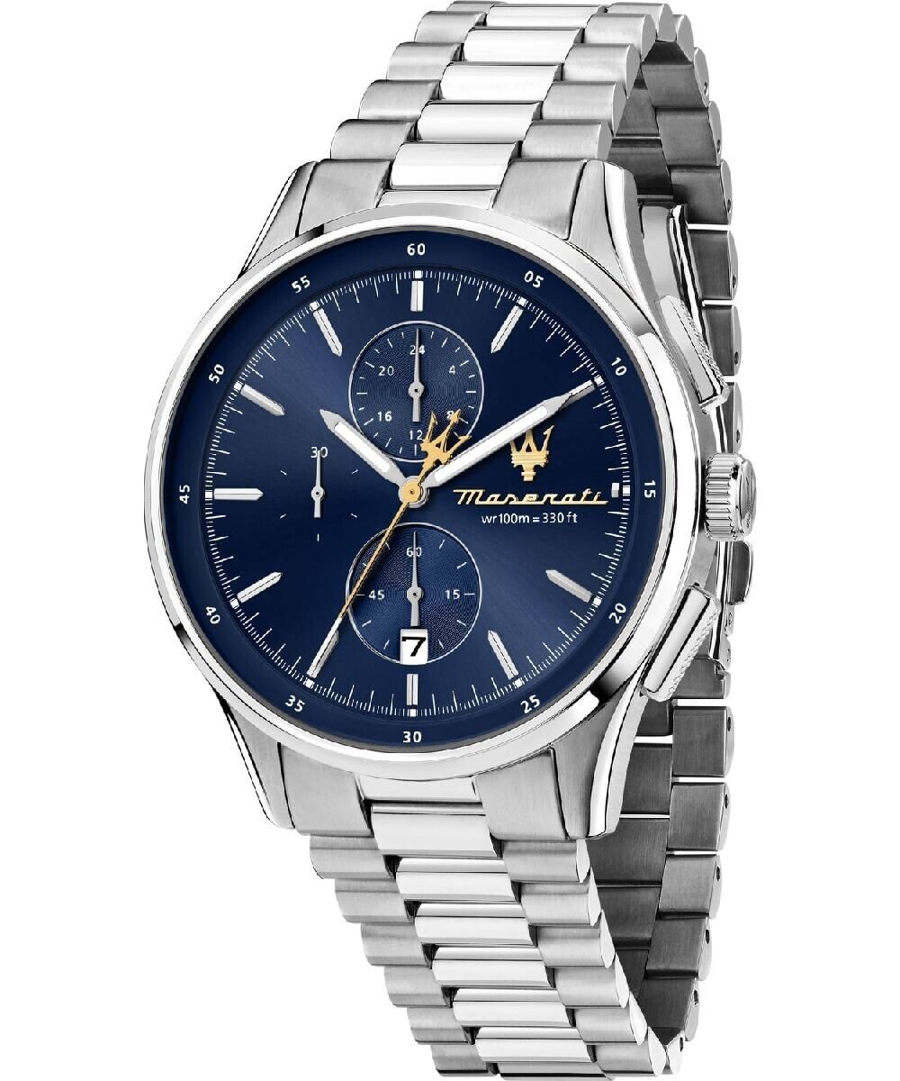 Orologio SORPASSO SILVER BLUE R8873624004 Maserati Uomo