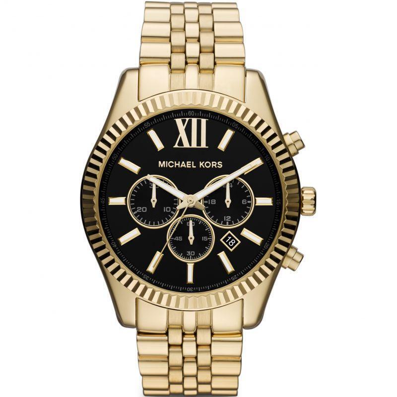 MK Lexington MK8286 oro e nero 45 mm Orologio Uomo