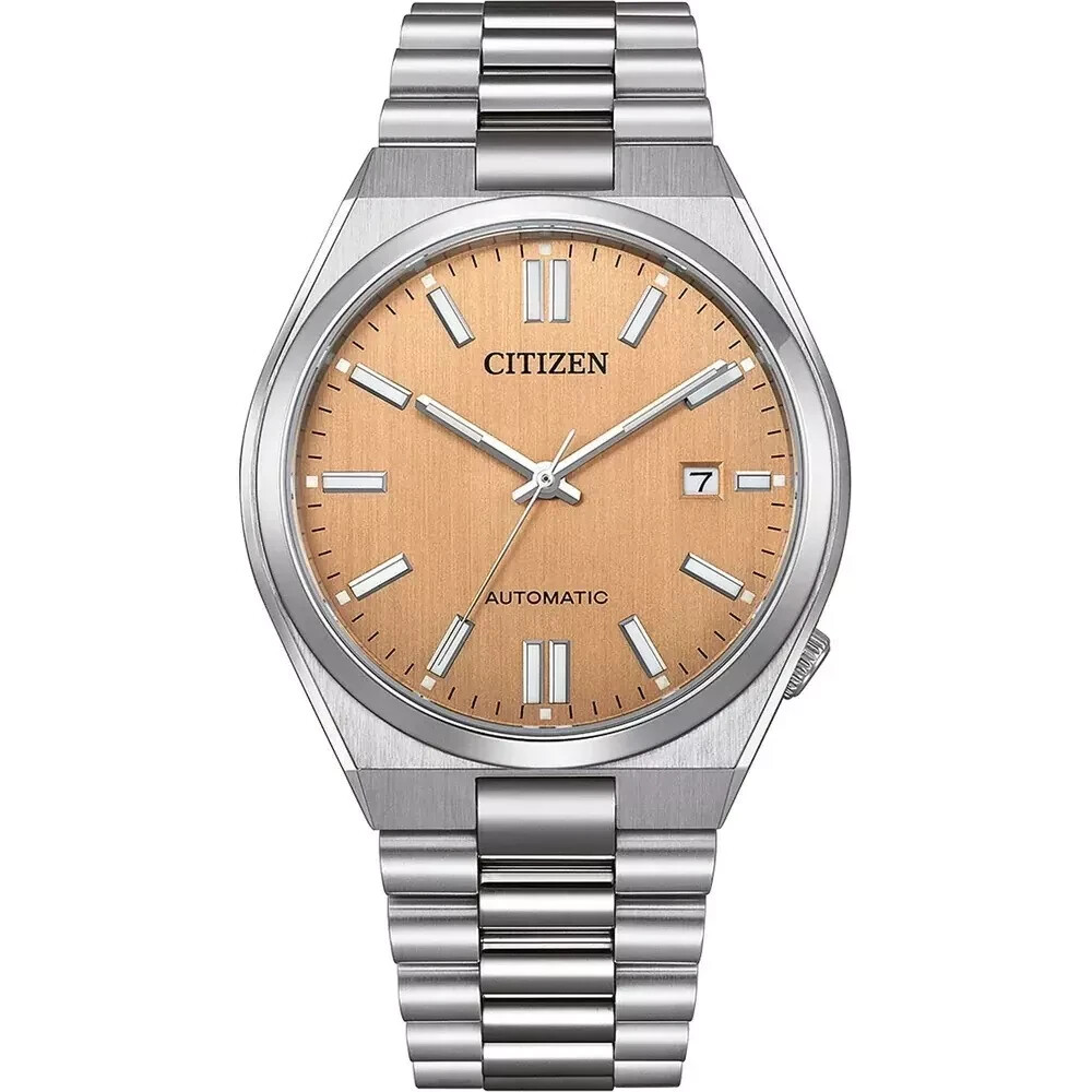 Orologio analogico da uomo Citizen Silver Tsuyosa NJ0159-86Z design di lusso
