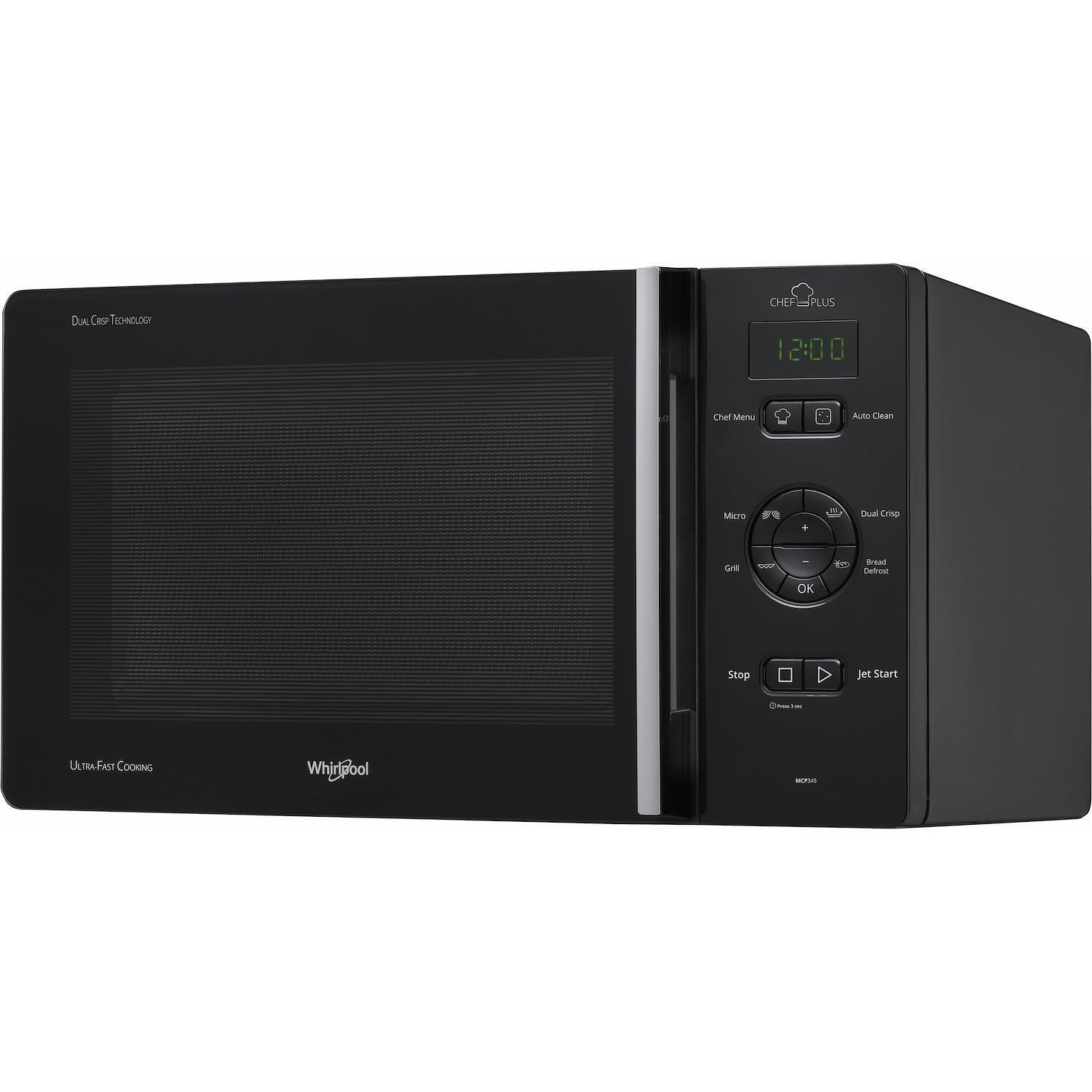 Forno microonde Whirlpool MCP 345 BL crisp nero
