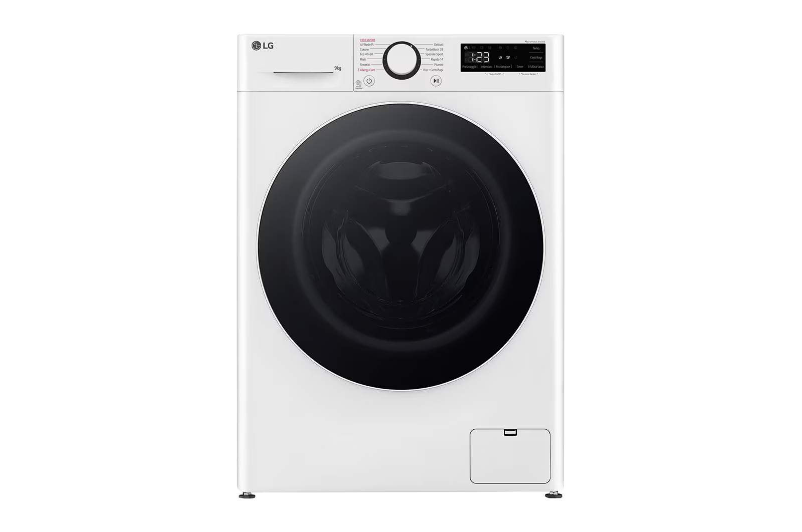 Lg Lavatrice F4R5009TSWW 9Kg Classe A 56.5 cm 1400 giri Invert. Vapore TURBOWASH