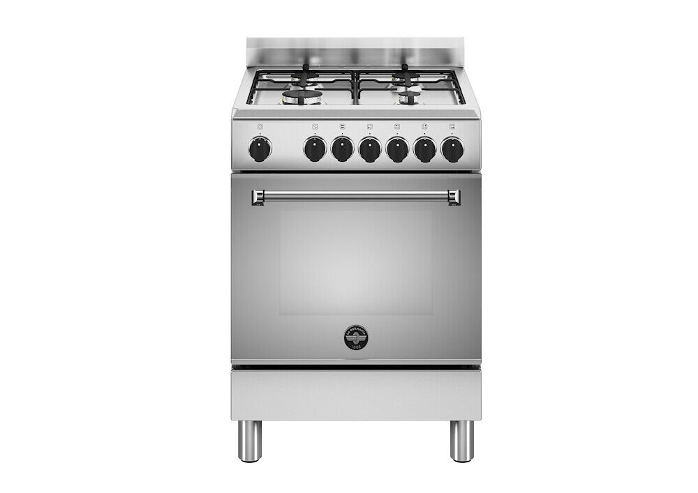 LA GERMANIA AMN664EXV/24 CUCINA 60X60CM 4 FUOCHI FORNO ELETTRICO INOX CL.A+