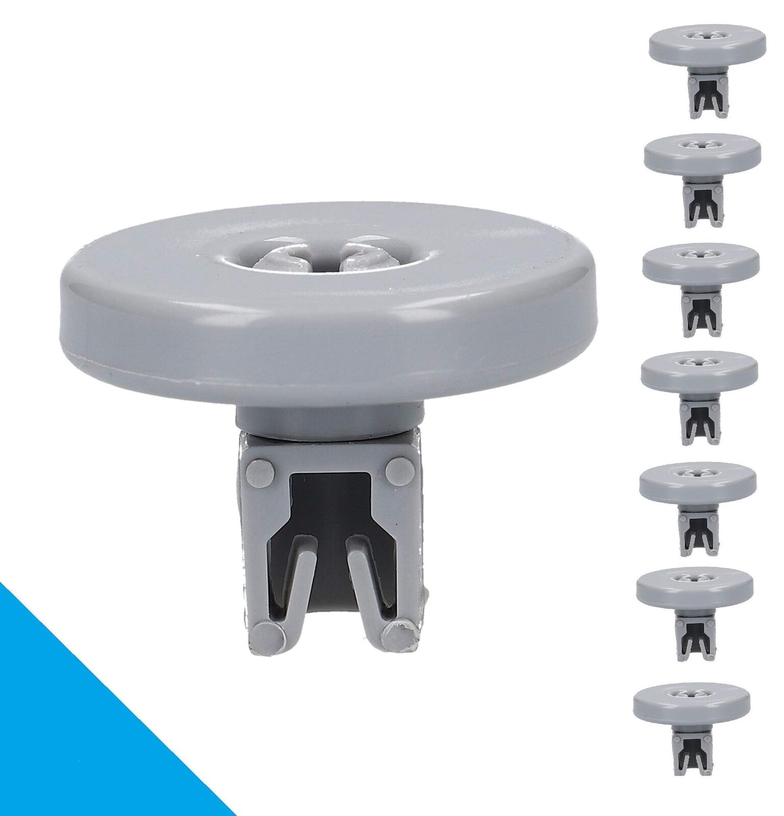 8 pezzi Rulli del cestello ricambi per lavastoviglie AEG Electrolux Zanussi C...