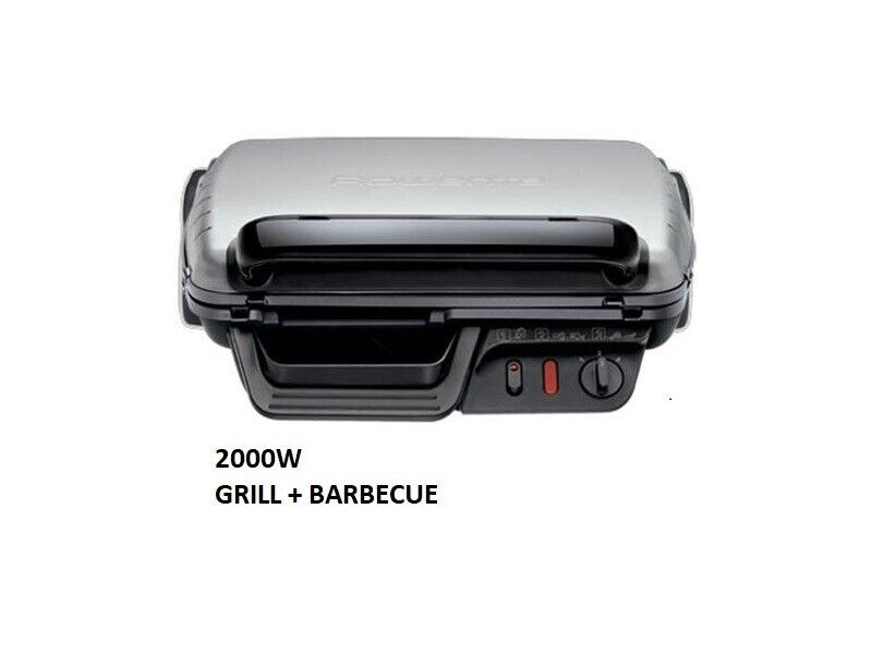Rowenta Classic GR3050 2000W Bistecchiera 2 Posizioni - Nero/Argento