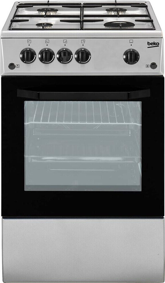 Beko Cucina a Gas 4 Fuochi Forno Elettrico 50x50 cm Coperchio CSS42014FS