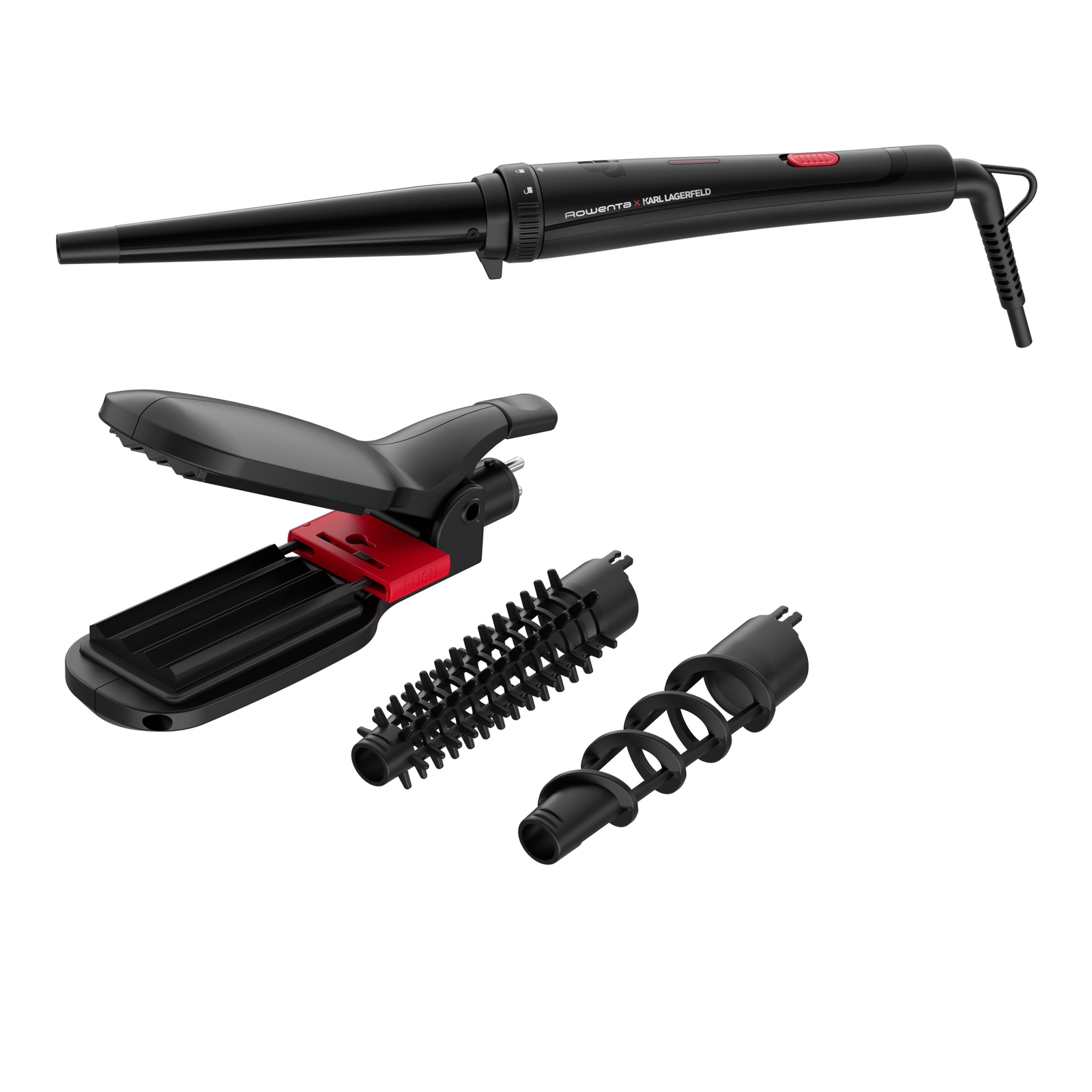 Rowenta Infinite Looks CF422LF0 messa in piega Ferro arricciacapelli Caldo Nero,