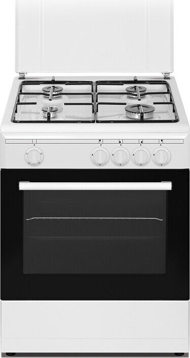Nikkei Cucina a gas con forno elettrico grill 4 Fuochi 60x58 cm Bianco SN664WE