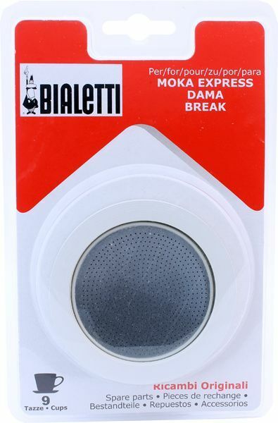 KIT RICAMBI BIALETTI CAFFETTIERA 9 TAZZE MOKA EXPRESS DAMA