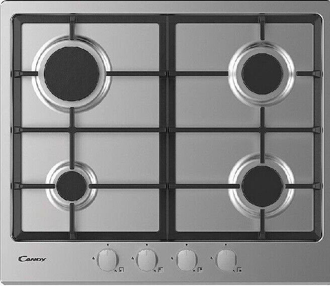 CANDY CHG6BRX PIANO COTTURA INCASSO 4 FUOCHI GAS INOX