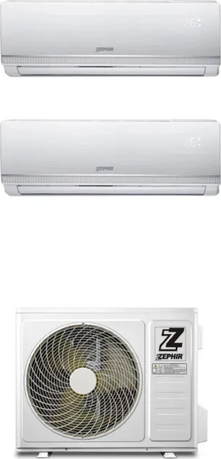 Zephir Climatizzatore Dual Split Inverter 9+12 Inverter ZDUO 9000 + 12000 wifi