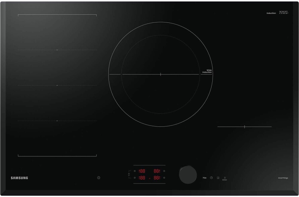 SAMSUNG NZ84C6058KK U1 PIANO COTTURA INDUZIONE SLIM FIT 80CM VETRO NERO