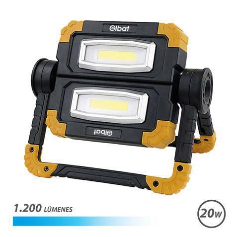 Elbat Focus LED ricaricabile 20W - 1200 Lunes - Fria Light 6500K - Batteria 5000