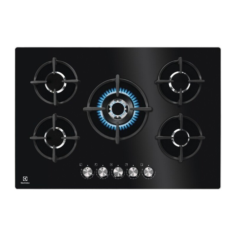 ELECTROLUX KGG75372K PIANO COTTURA DA INCASSO 75CM 5 FUOCHI A GAS  NERO